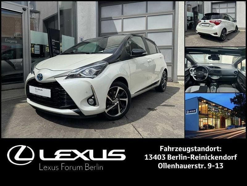Weißmetallic Gebraucht 2019 Toyota Yaris Hybrid Style Limousine | 14.950 € (Guter Preis) - Bild 1/4