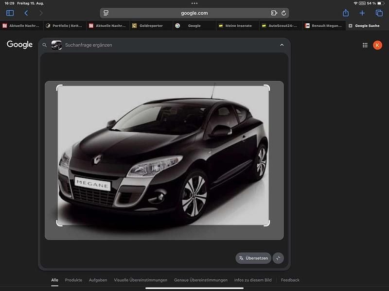 Schwarz Gebraucht 2011 Renault Mégane Coupé Bose Edition Coupé | 4.500 € (Guter Preis) - Bild 1/1