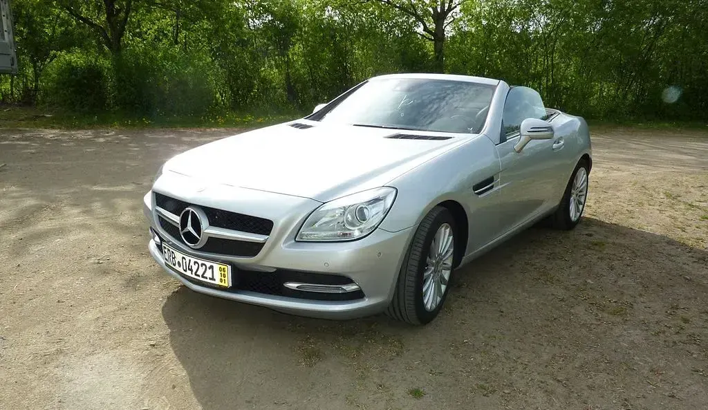 Gebraucht Mercedes SLK200 184 PS (135 kW) 2013 Silber Cabrio