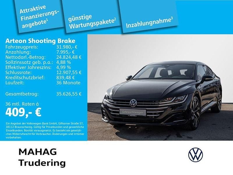 Schwarz Gebraucht 2022 VW Arteon R-line Limousine | 31.980 € (Fairer Preis) - Bild 1/2