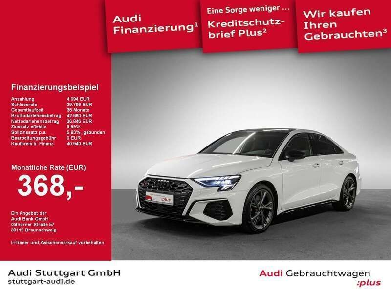 Ibisweiß Gebraucht 2022 Audi S3 Ambiente Limousine | 40.940 € (Fairer Preis) - Bild 1/2