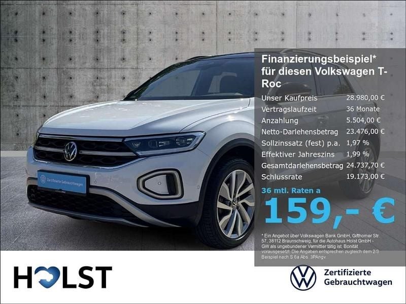 Pure white Gebraucht 2024 VW T-Roc Move SUV | 28.980 € (Fairer Preis) - Bild 1/4