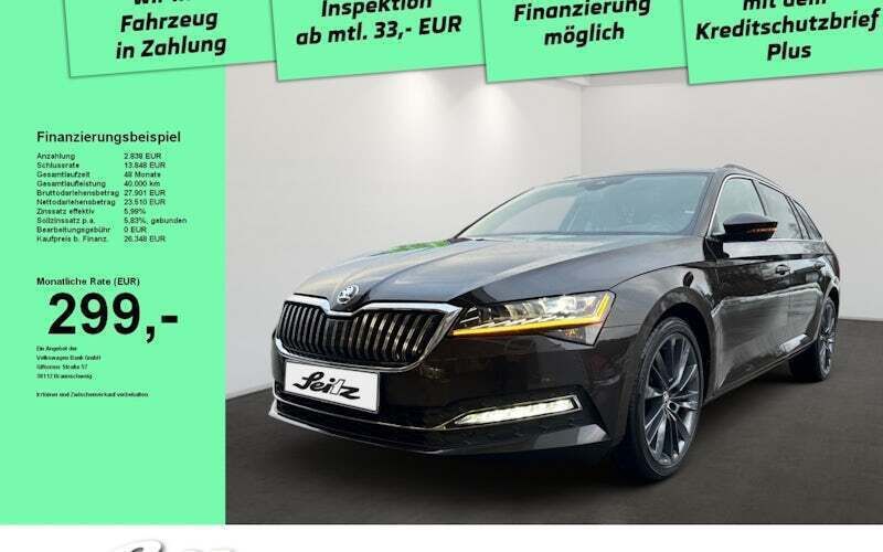 Braun Gebraucht 2020 Skoda Superb Style Kombi | 26.348 € (Guter Preis) - Bild 1/4
