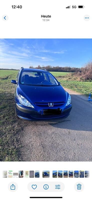 Blau Gebraucht 2003 Peugeot 307 Kombi | 1.199 € - Bild 1/4