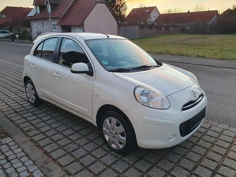 Weiß Gebraucht 2012 Nissan Micra Acenta Kleinwagen | 4.590 € (Superpreis) - Bild 1/4