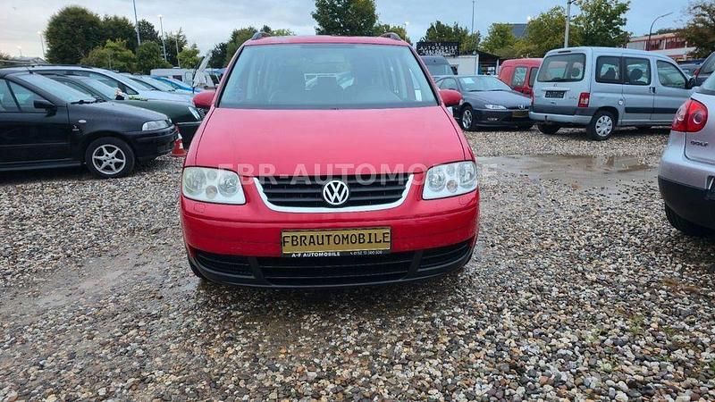 Rot Gebraucht 2004 VW Touran Trendline Van / Kleinbus | 2.499 € (Fairer Preis) - Bild 1/4