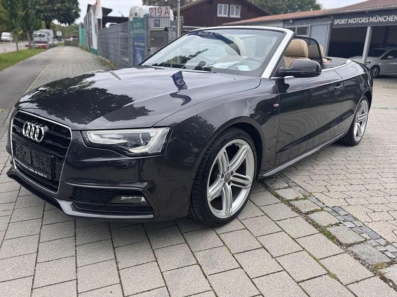 Grau Gebraucht 2015 Audi A5 Cabriolet S-Line Cabrio | 17.999 € (Guter Preis) - Bild 1/4