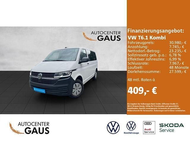 Weiß Gebraucht 2021 VW T6.1 Van | 30.980 € (Guter Preis) - Bild 1/4