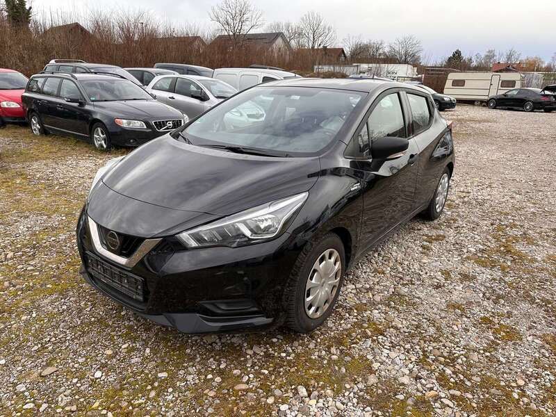Schwarz Gebraucht 2017 Nissan Micra Visia+ Kleinwagen | 7.699 € (Guter Preis) - Bild 1/4