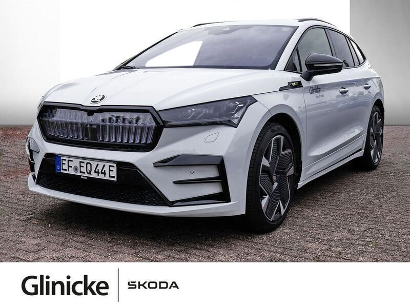 Weiß Gebraucht 2024 Skoda Enyaq iV RS SUV | 48.596 € (Fairer Preis) - Bild 1/4