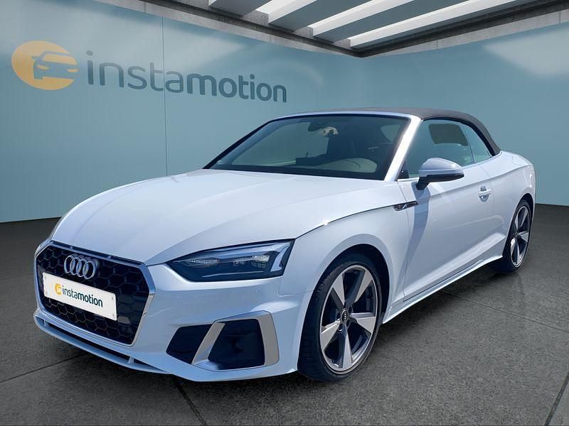 Weiß Gebraucht 2022 Audi A5 Cabriolet S-Line Cabrio | 39.749 € (Fairer Preis) - Bild 1/4