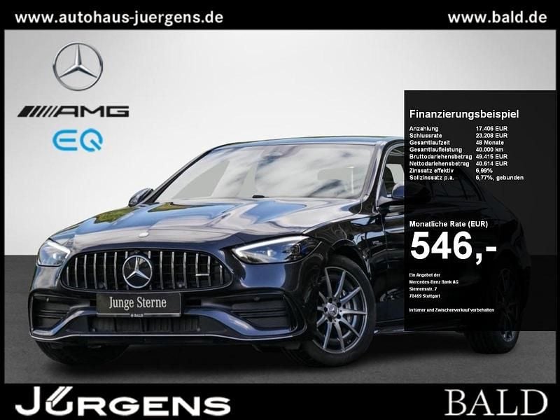 Grau graphitgrau Gebraucht 2024 Mercedes C43 AMG AMG Limousine | 57.880 € (Superpreis) - Bild 1/4