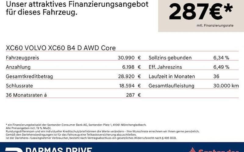 Gebraucht Volvo XC60 Core 197 PS (144 kW) 2022 Weiß SUV