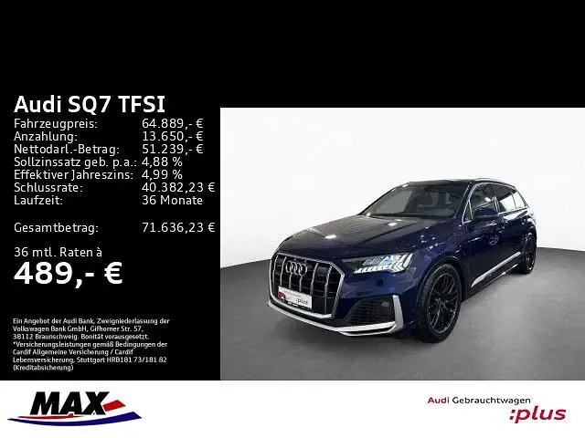 Gebraucht Audi SQ7 Ambiente 507 PS (372 kW) 2023 Navarrablau metallic SUV
