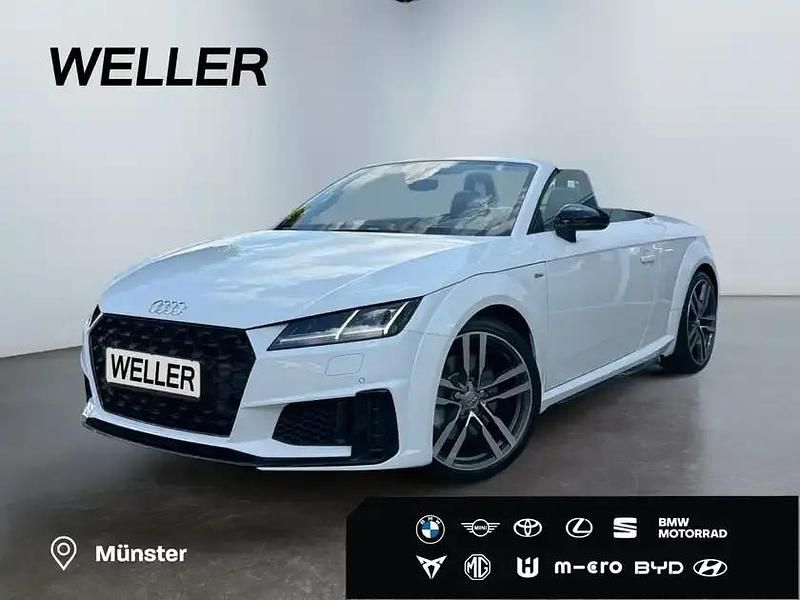 Glacier white metallic (weiss) Gebraucht 2021 Audi TT Comfort Cabrio | 36.990 € (Fairer Preis) - Bild 1/3