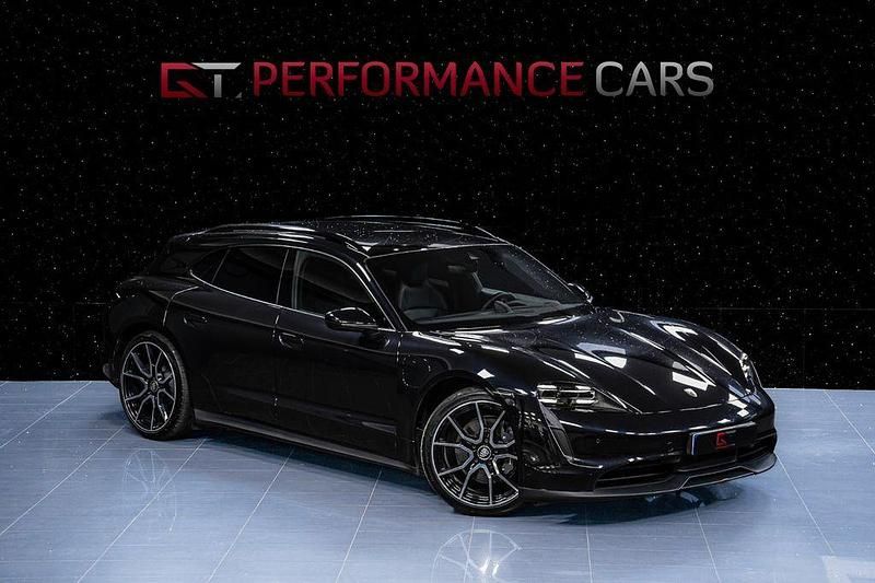 Schwarz Gebraucht 2022 Porsche Taycan Sport Turismo Limousine | 67.200 € (Guter Preis) - Bild 1/3