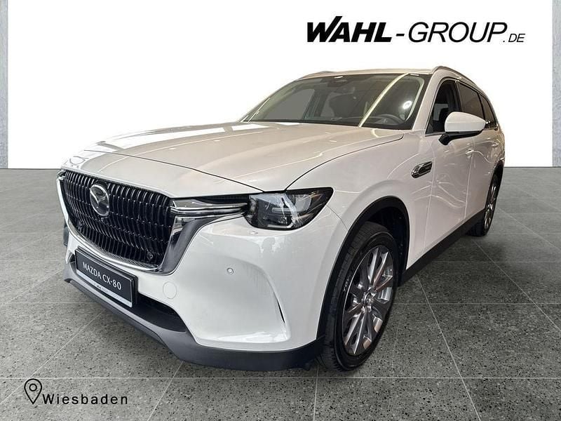 Weiß Gebraucht 2025 Mazda CX-80 Exclusive-Line SUV | 50.490 € (Superpreis) - Bild 1/4