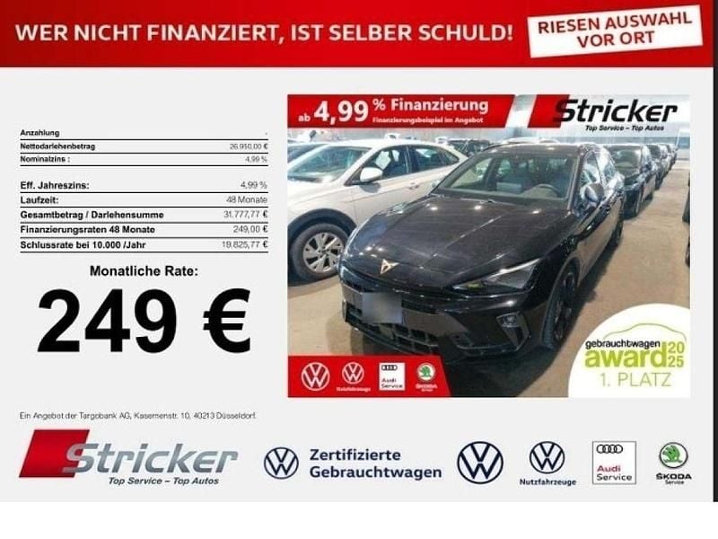 Midnight schwarz metallic (metallic) Gebraucht 2025 Cupra Leon Kombi | 26.940 € (Superpreis) - Bild 1/3