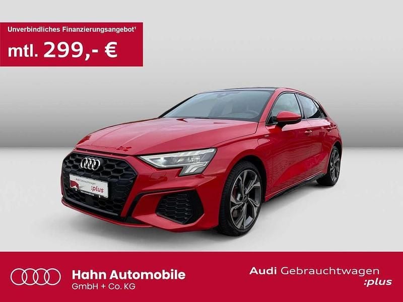 Tangorot metallic Gebraucht 2022 Audi A3 e-tron S-Line Kleinwagen | 27.990 € (Fairer Preis) - Bild 1/3