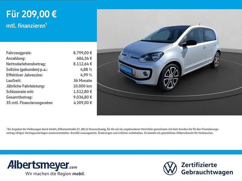Gebraucht VW up! Cup 75 PS (55 kW) 2013 Silber Kleinwagen