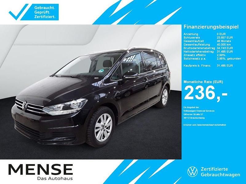 Deep black perleffekt Gebraucht 2024 VW Touran Comfortline Van / Kleinbus | 31.485 € (Fairer Preis) - Bild 1/3