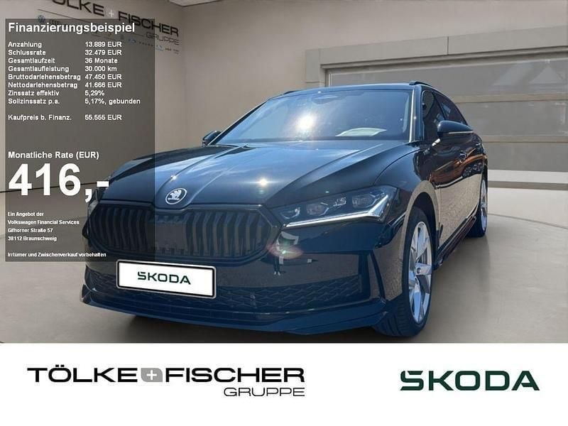Schwarz Neu 2025 Skoda Superb SportLine Kombi | 55.555 € (Teuer) - Bild 1/4
