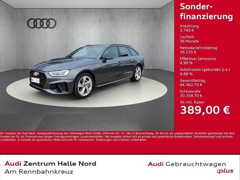 Daytonagrau perleffekt Gebraucht 2024 Audi A4 S-Line Kombi | 41.980 € (Fairer Preis) - Bild 1/4