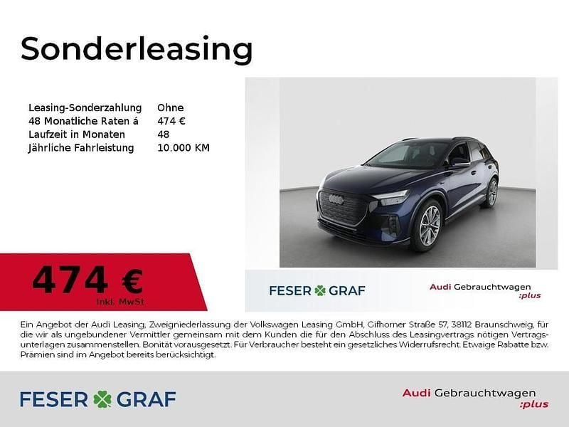Navarrablau metallic Gebraucht 2025 Audi Q4 e-tron Ambiente SUV | 51.810 € (Guter Preis) - Bild 1/1