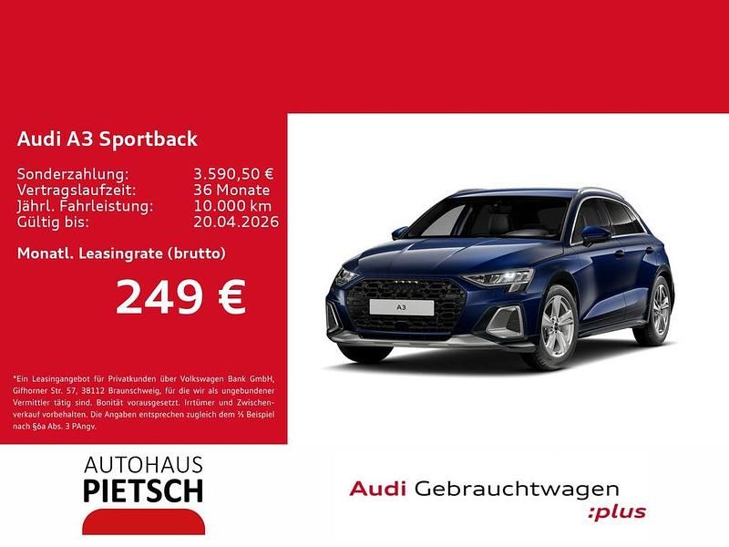 Gebraucht Audi A3 Ambiente 150 PS (110 kW) 2025 Blau (navarrablau metallic) Limousine