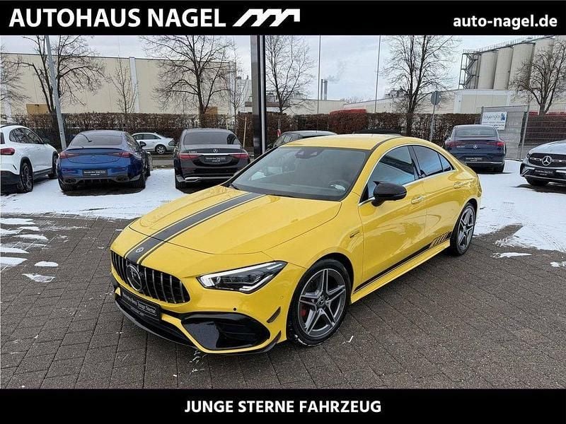 Gelb Gebraucht 2022 Mercedes CLA220 AMG line Limousine | 30.989 € (Guter Preis) - Bild 1/4