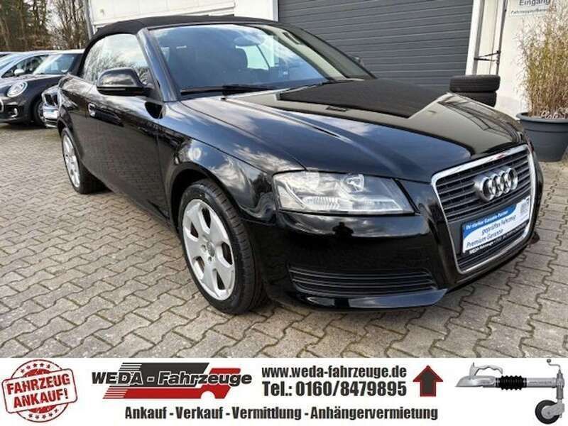 Brillantschwarz Gebraucht 2010 Audi A3 Cabriolet Attraction Cabrio | 6.999 € (Fairer Preis) - Bild 1/4