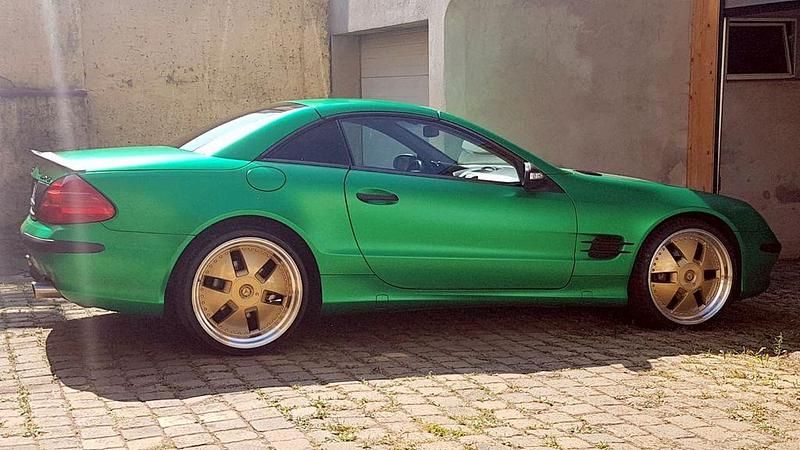 Grün Gebraucht 2002 Mercedes SL500 Style Cabrio | 9.999 € (Superpreis) - Bild 1/4