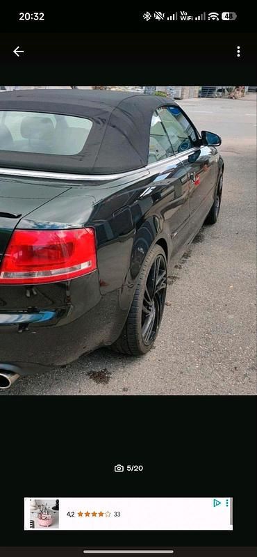 Gebraucht Audi A4 Cabriolet 256 PS (188 kW) 2006 Schwarz Cabrio