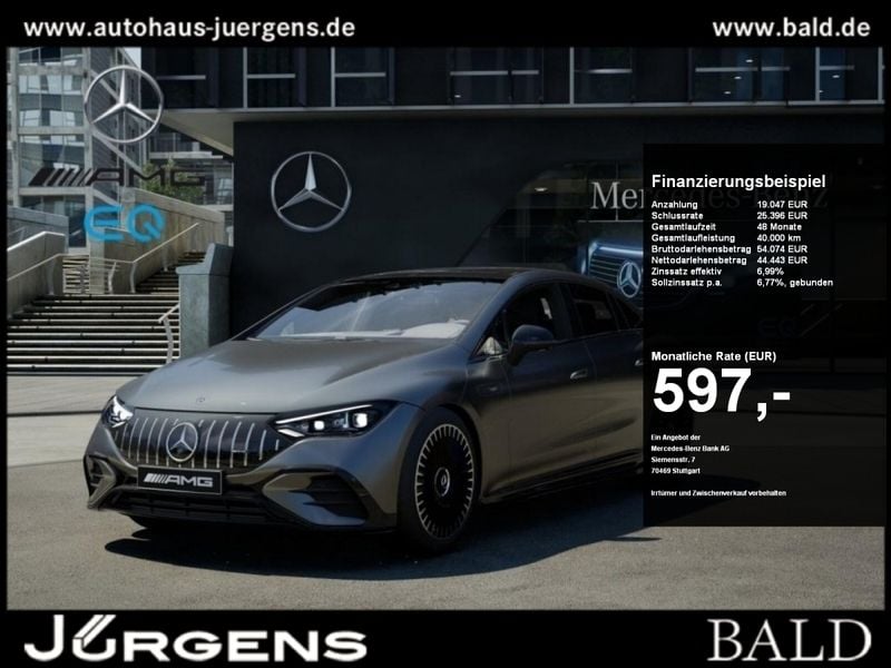 Metalliclack selenitgrau Gebraucht 2022 Mercedes EQE AMG 43 AMG Limousine | 63.480 € (Guter Preis) - Bild 1/2