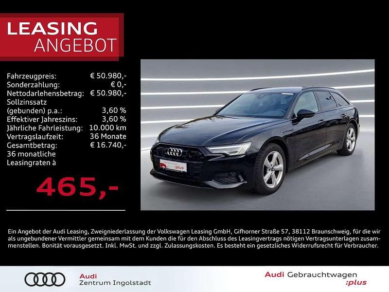 Mythosschwarz metallic Gebraucht 2025 Audi A6 Advanced Kombi | 50.980 € (Fairer Preis) - Bild 1/3