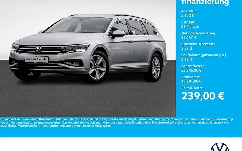 Silber Gebraucht 2021 VW Passat Business Kombi | 21.447 € (Guter Preis) - Bild 1/4