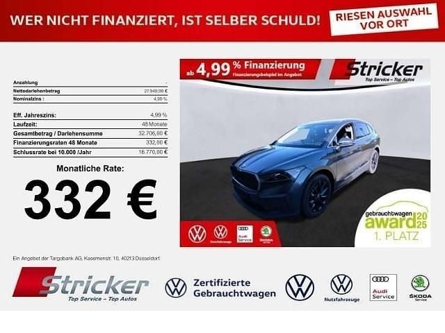 Grau Gebraucht 2021 Skoda Enyaq iV SUV | 27.949 € (Guter Preis) - Bild 1/3