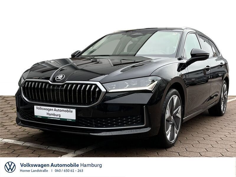 Onyxschwarz metallic Gebraucht 2024 Skoda Superb Selection Kombi | 56.950 € - Bild 1/4