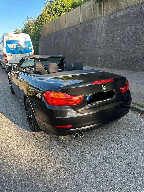 Schwarz Gebraucht 2016 BMW 420 Sport Line Cabrio | 17.999 € (Superpreis) - Bild 1/4