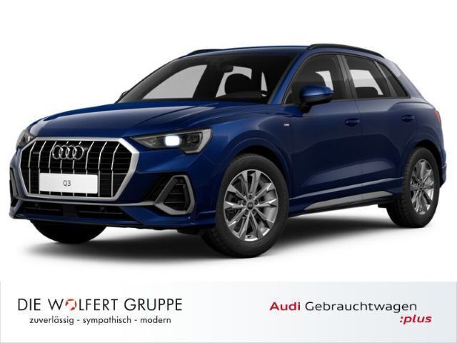 Navarrablau metallic Gebraucht 2024 Audi Q3 S-Line SUV | 39.940 € (Superpreis) - Bild 1/4