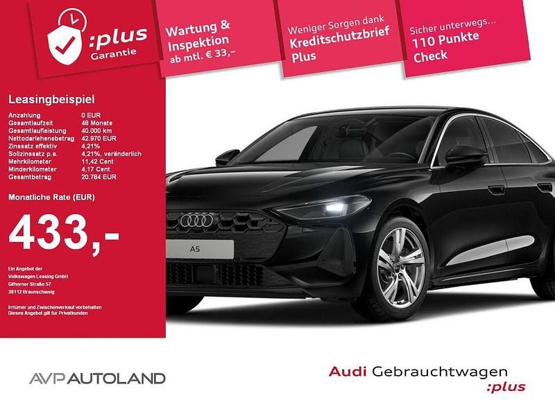 Mythosschwarz Gebraucht 2025 Audi A5 Business Coupé | 42.926 € (Superpreis) - Bild 1/4