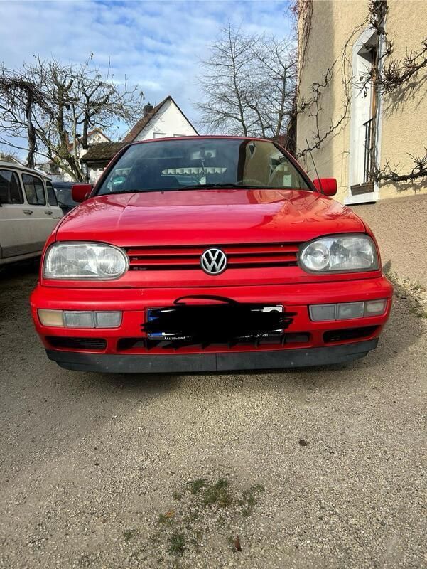 Rot Gebraucht 1996 VW Golf Cabriolet Cabrio | 700 € (Superpreis) - Bild 1/4