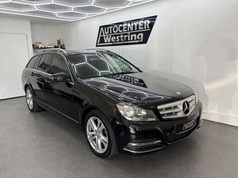 Schwarz Gebraucht 2014 Mercedes C180 Avantgarde Kombi | 13.490 € (Superpreis) - Bild 1/4