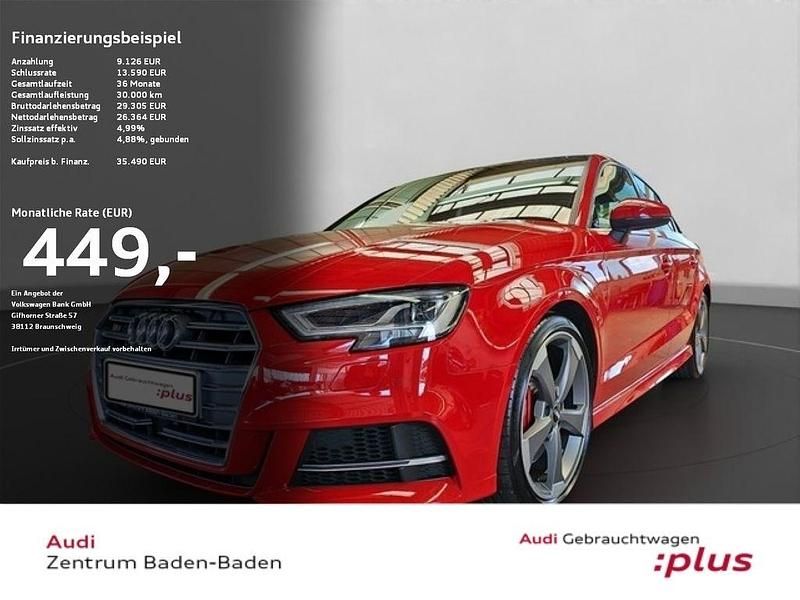 Rot Gebraucht 2020 Audi S3 Sport Limousine | 32.910 € (Fairer Preis) - Bild 1/4