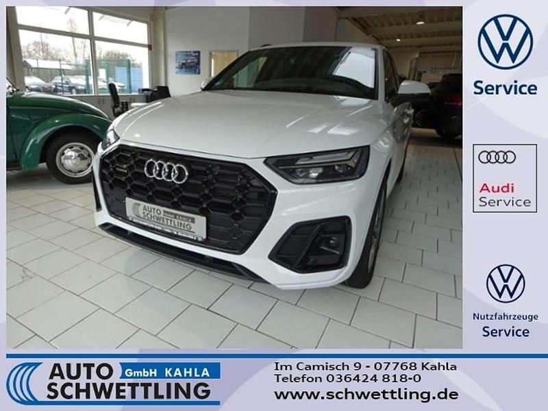Gletscherweißmetallic Gebraucht 2022 Audi Q5 S-Line SUV | 38.790 € (Superpreis) - Bild 1/4