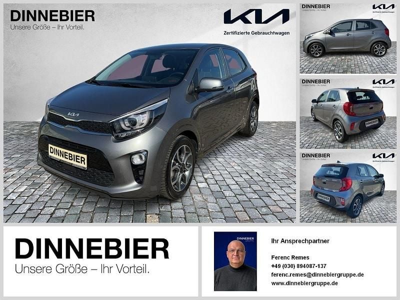 Astrograu metallic Gebraucht 2022 Kia Picanto Spirit Kleinwagen | 16.980 € (Etwas zu teuer) - Bild 1/4
