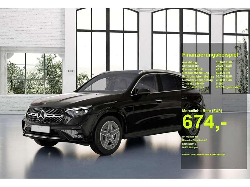 Schwarz Gebraucht 2023 Mercedes GLC300e AMG SUV | 62.310 € (Fairer Preis) - Bild 1/3