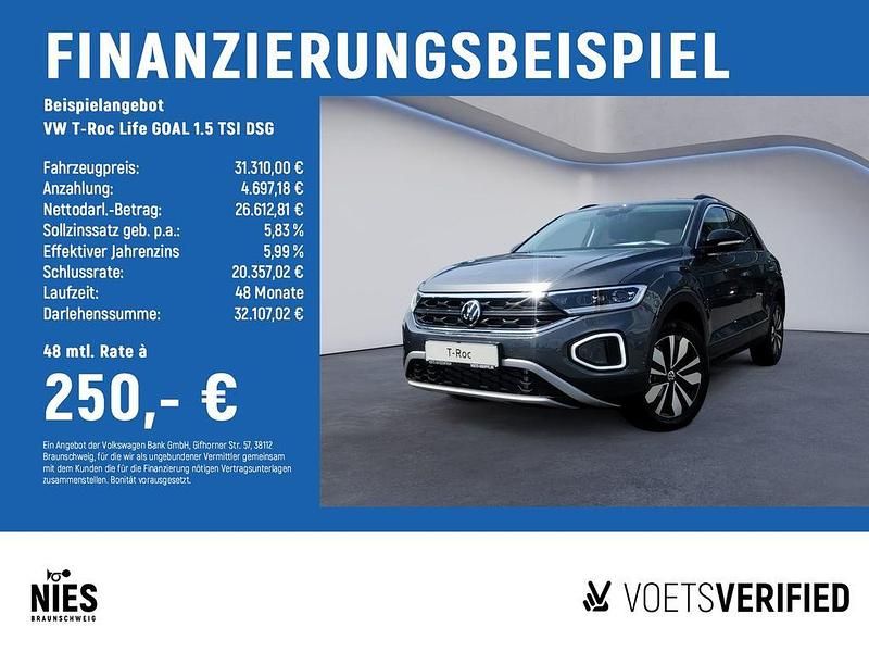 Gebraucht VW T-Roc Life 150 PS (110 kW) 2025 Grau SUV