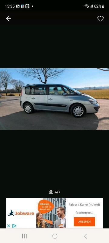 Silber Gebraucht 2004 Renault Espace Van / Kleinbus | 1.500 € (Fairer Preis) - Bild 1/4