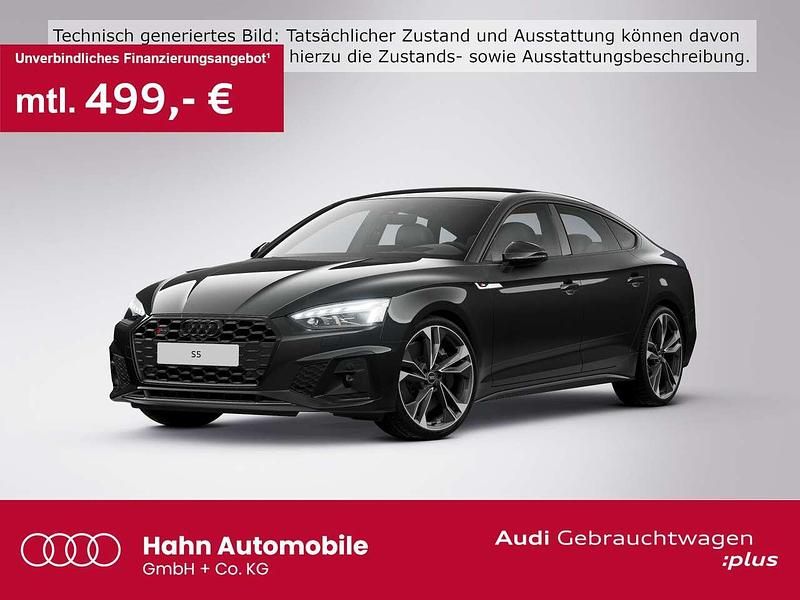 Mythosschwarz metallic Gebraucht 2022 Audi S5 Limousine | 53.830 € (Etwas zu teuer) - Bild 1/3